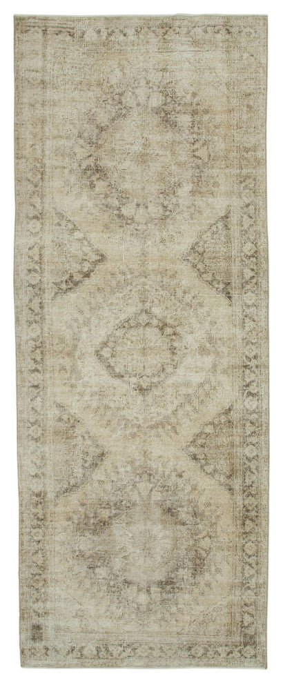 Rug N Carpet - Handwoven Turkish 4' 10" x 12' 7" Contemporary Runner Rug