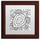 Hello Angel 'Turtle Beach' Art, Wood Frame, White Mat, 11x11