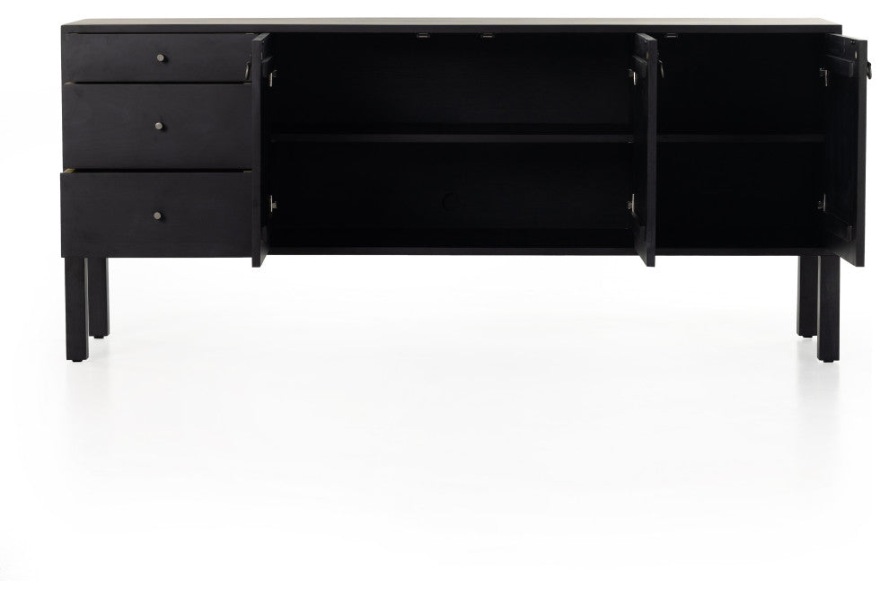 Isador Sideboard, Black Wash Poplar
