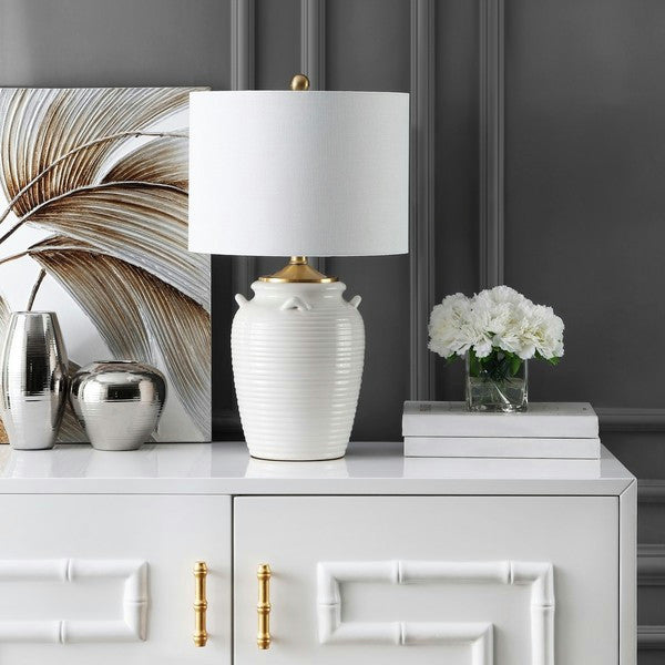 Safavieh Lener Table Lamp Ivory