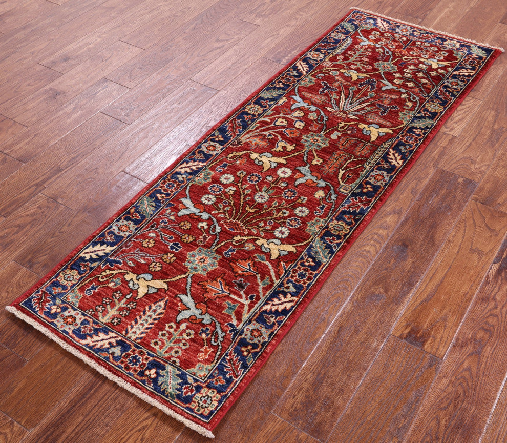 Runner Handmade Persian Fine Serapi Wool Rug 1' 11" X 5' 10" - Q12459
