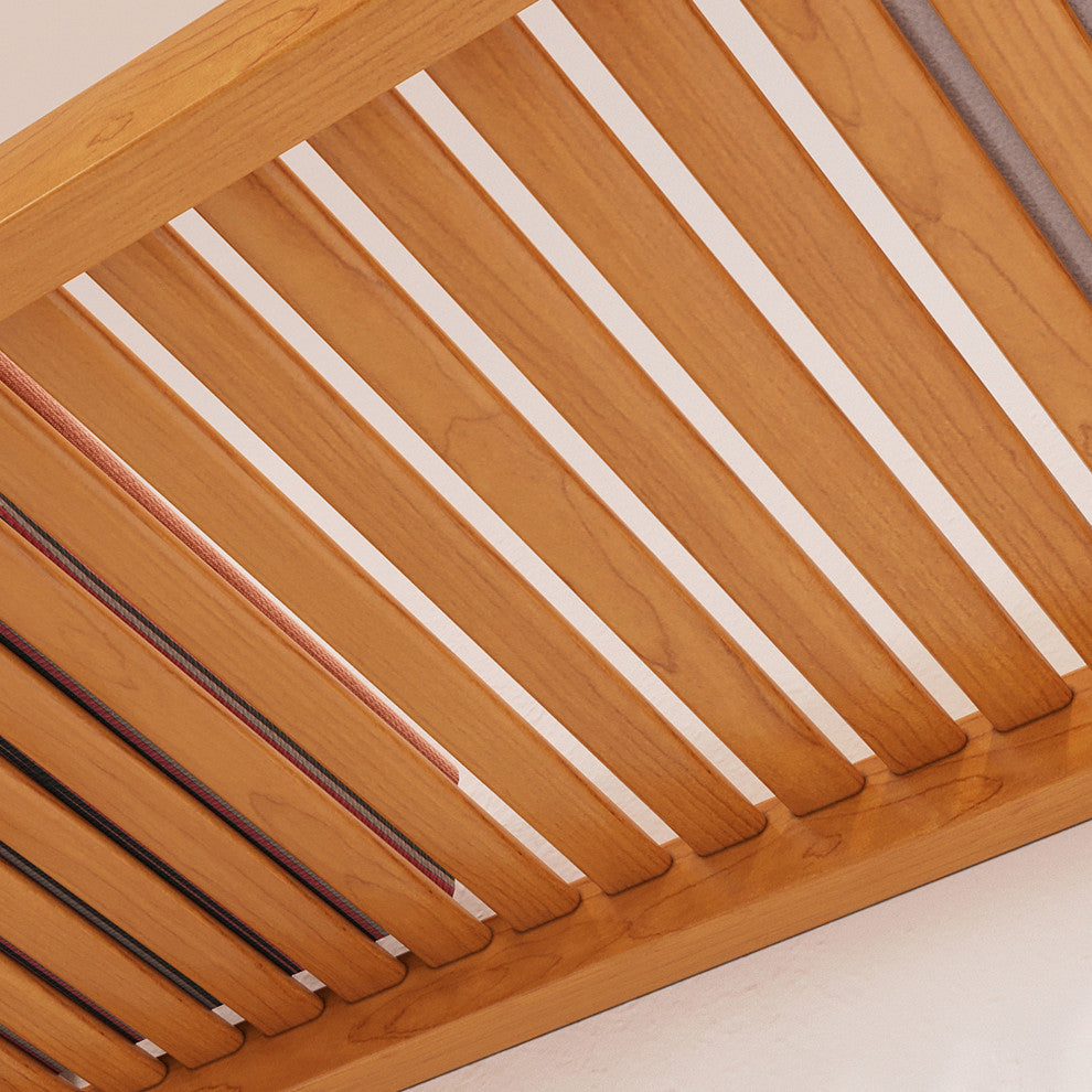 Solid Wood Walk-In Closet Organizer with 6-Drawers and 2-Doors, Honey Maple