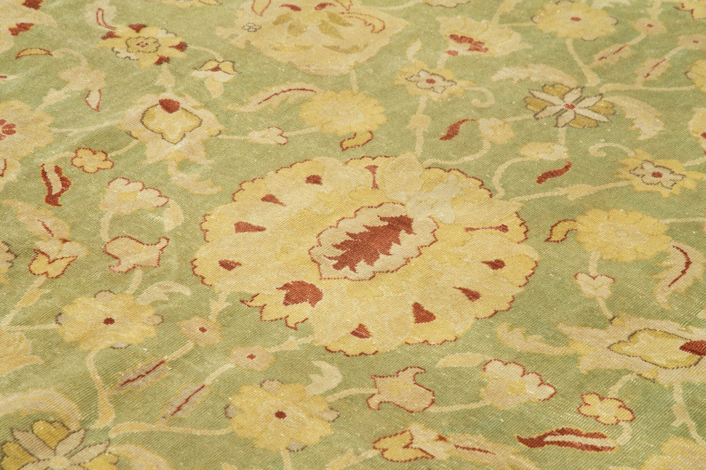 Rug N Carpet - Handwoven Oriental 8' 9" x 11' 3" Unique Oushak Area Rug
