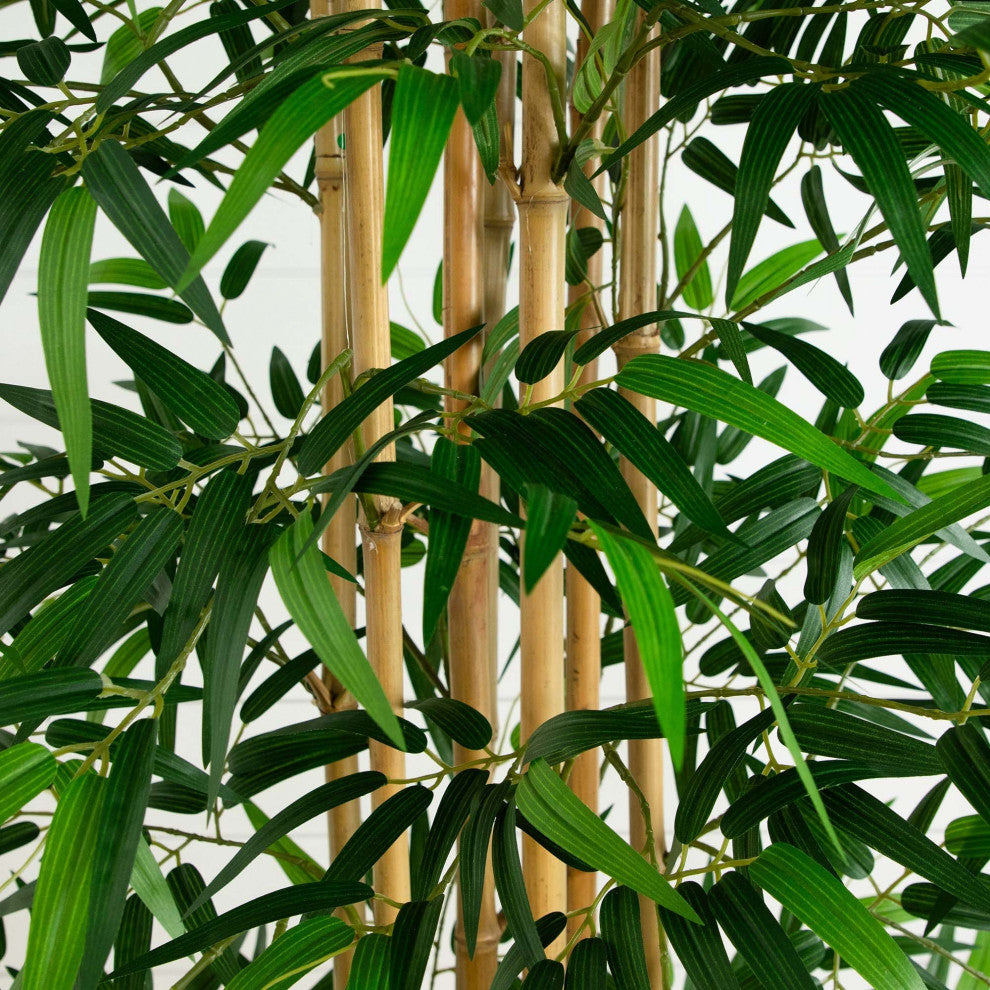 9ft. Artificial Bamboo Tree With Real Bamboo Trunks