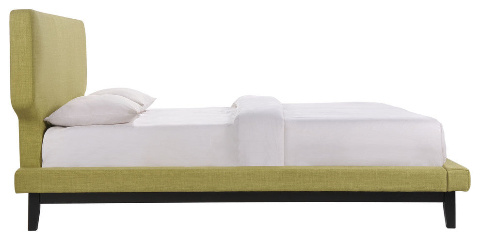 Modway Bethany 5 Piece Queen Bedroom Set, Black Green