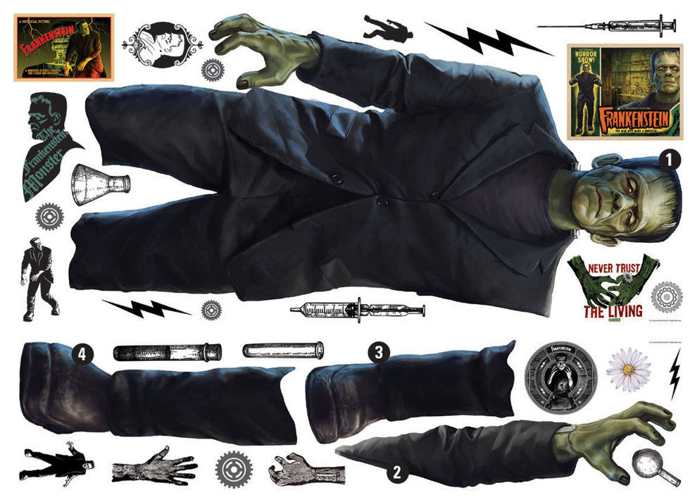 Classic Monsters Frankenstein Giant Peel and Stick Wall Decals