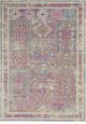 5' X 7' Pink And Gray Abstract Power Loom Area Rug