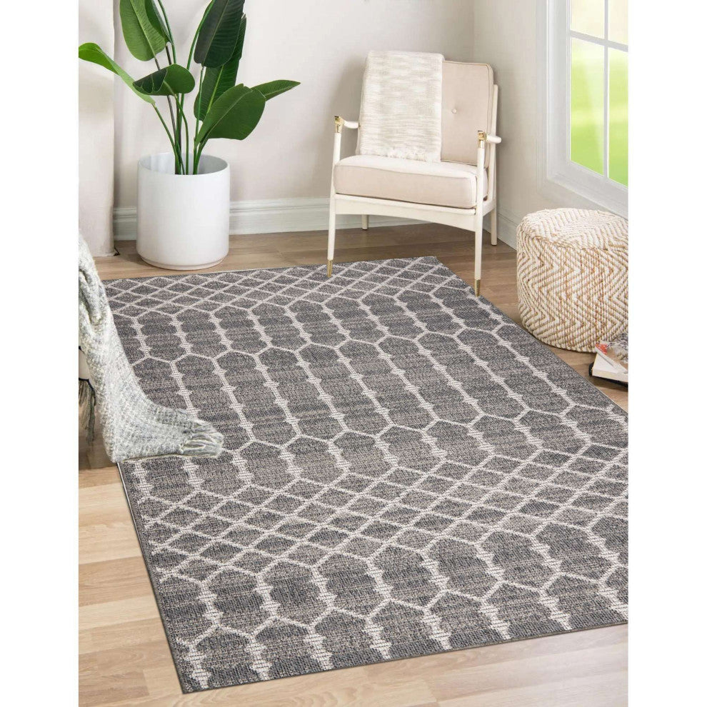 Pavilion Trellis Area Rug - Gray, 2'x3'