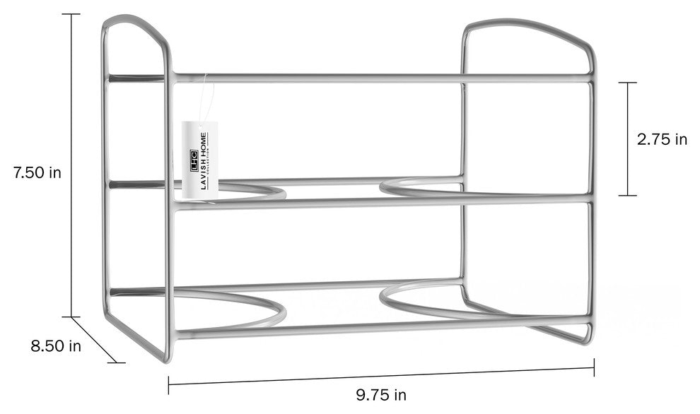 Lavish Home Kitchen Wrap Organizer, Silver