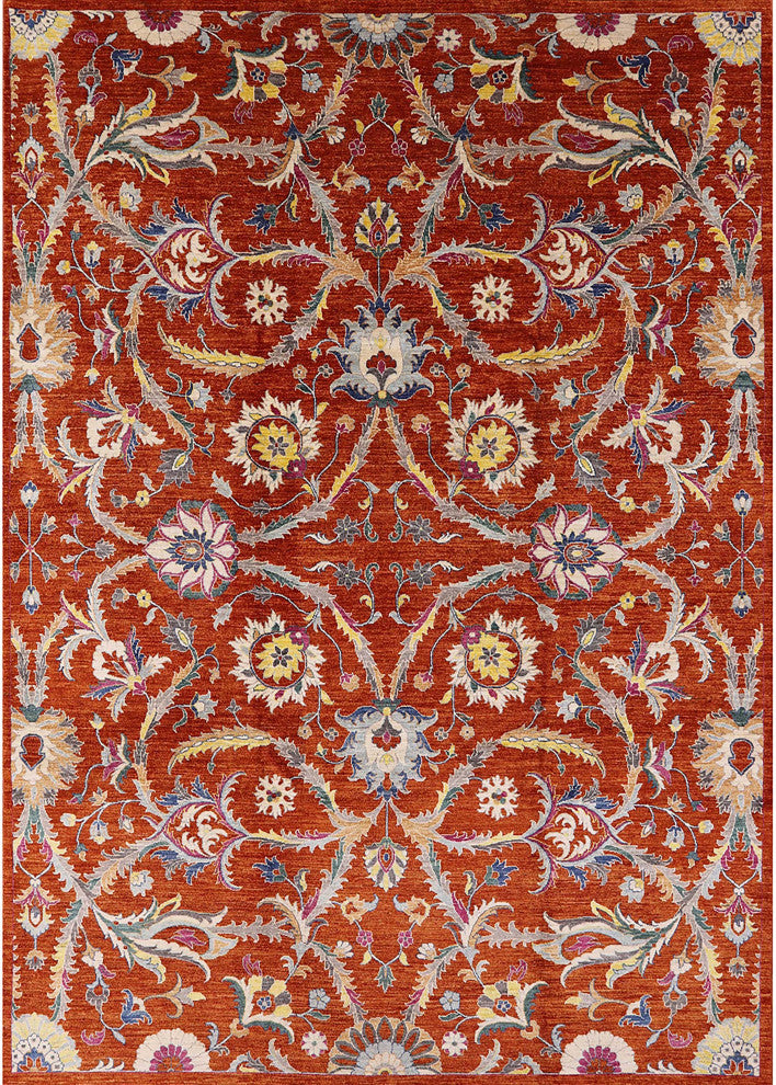 Ahgly Company Indoor Rectangle Mid-Century Modern Area Rugs, 7' x 9'