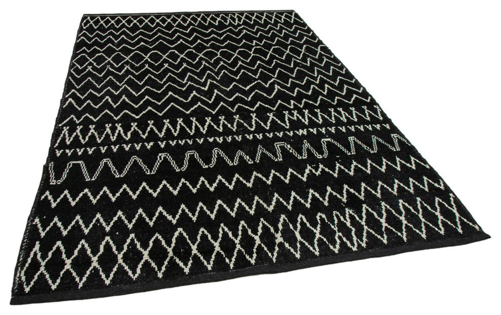 Rug N Carpet - Handmade Decorative 6' 1'' x 8' 9'' Moroccan Area Rug