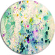 Color Splatter, Abstract Round Wall Art, 36"