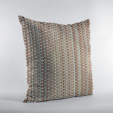 Plutus Multi-Color Weave Stripe Luxury Throw Pillow, 24"x24"
