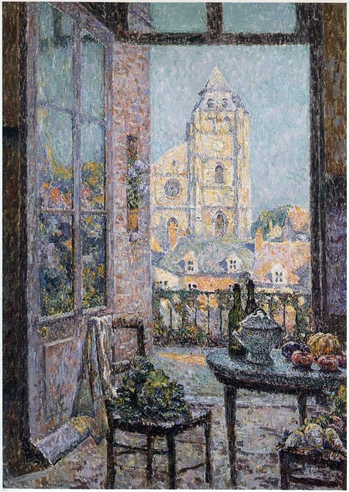 Henri Le Sidaner Table by the Window, 18"x27" Wall Decal