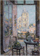 Henri Le Sidaner Table by the Window, 18"x27" Wall Decal