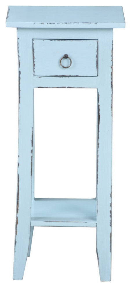 Sunset Trading Cottage Narrow Side Table, Sky Blue
