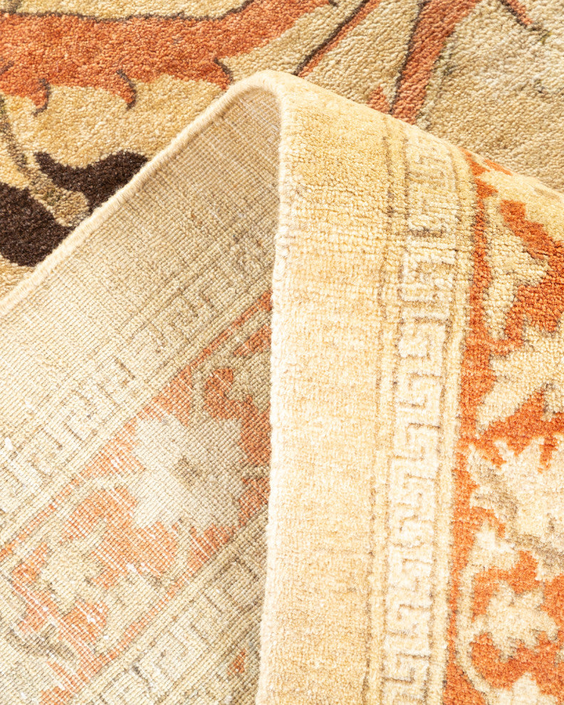 Mogul, One-of-a-Kind Hand-Knotted Area Rug Yellow, 10'0"x13'7"