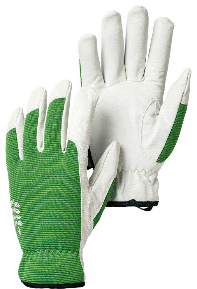 Hestra Job 73180-850-08 Kobolt Garden Gloves, Green/White, Size 8, Medium