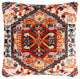 Surya Savona SVA-005 21"x21" Pillow Cover, Burnt Orange/Beige/Red/Teal/White