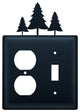 Pine Trees Single Outlet and Switch Cover