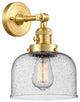 Bell Sconce With Switch, Satin Gold, Seedy