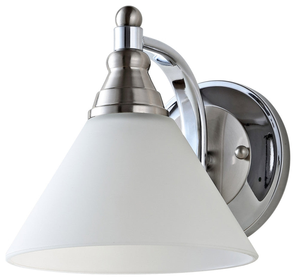 Safavieh Valery Wall Sconce, Nickel/White