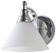 Safavieh Valery Wall Sconce, Nickel/White