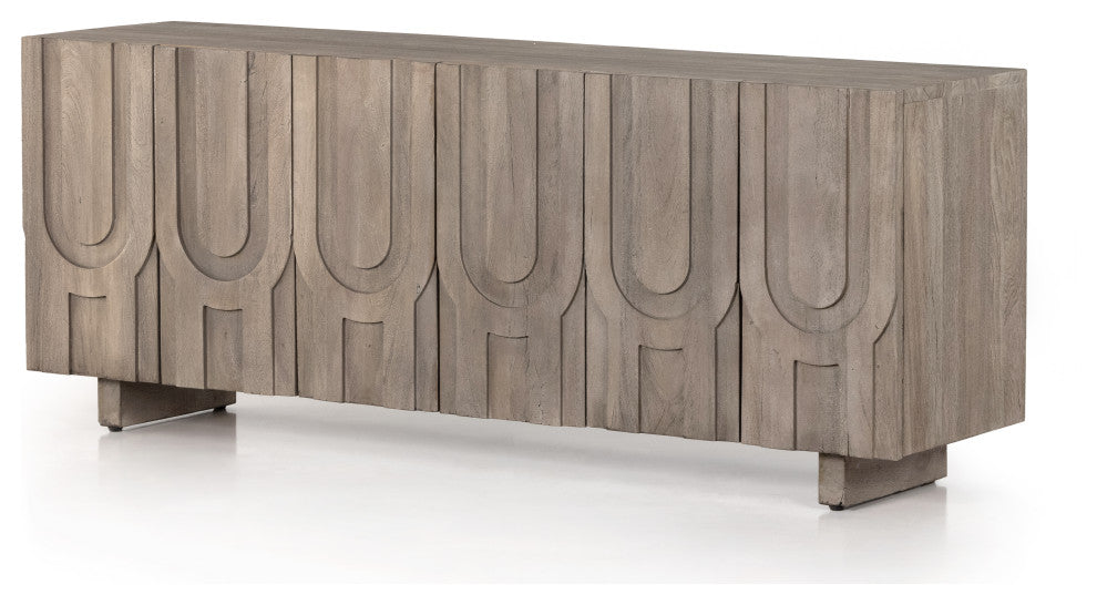 Rivka Media Console-Aged Grey