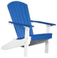 Poly Lakeside Adirondack Chair, Blue & White