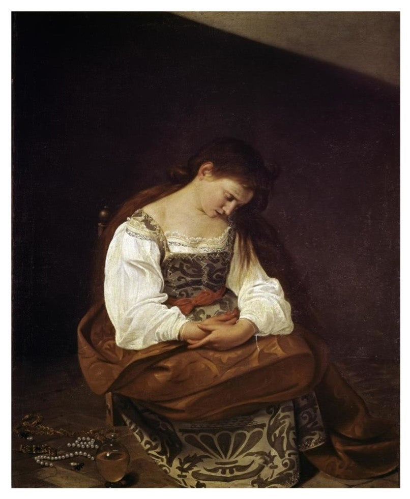 "The Repentant Magdalene" Digital Paper Print by Caravaggio, 26"x32"