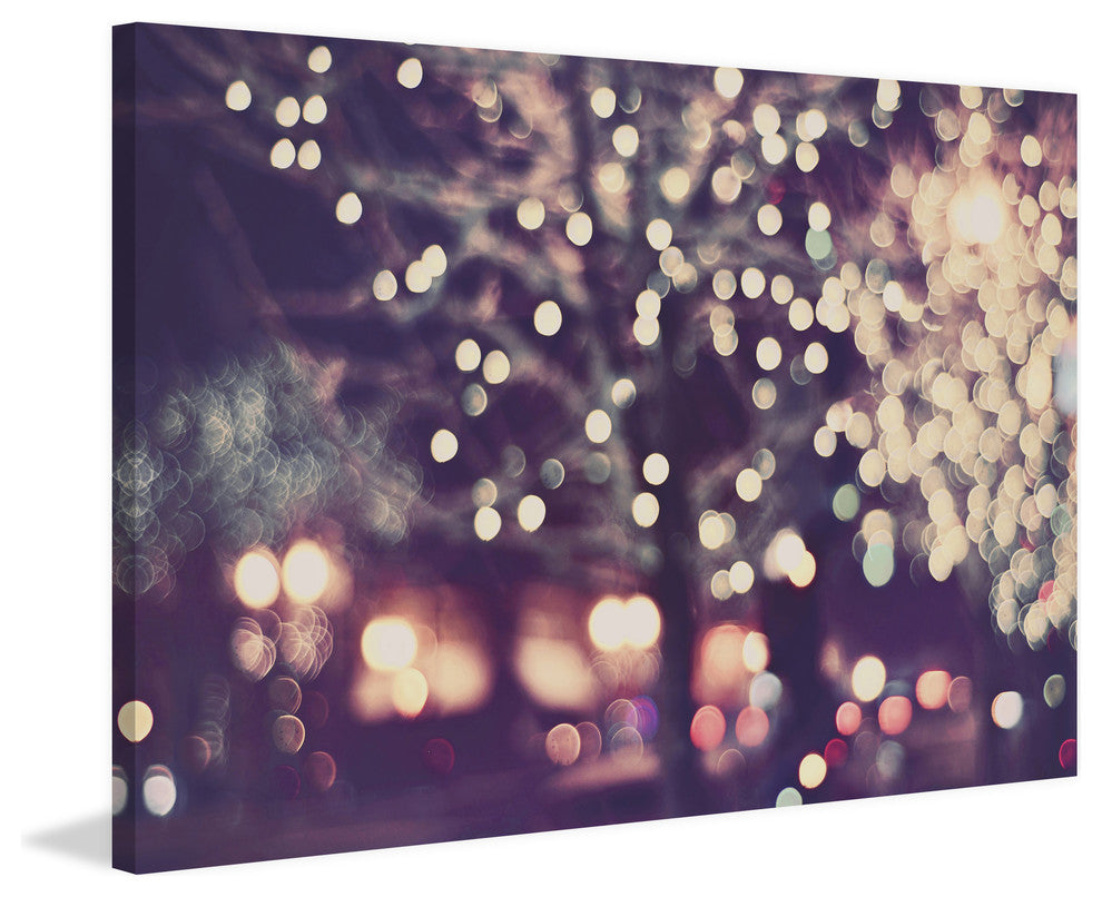 Marmont Hill, "Christmas Night" Painting Print on Wrapped Canvas, 18x12