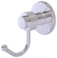 Mercury Robe Hook with Groovy Accents, Polished Chrome