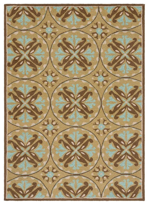 Safavieh Four Seasons Frs218A Green, Brown Area Rug, 5'0" X 8'0"