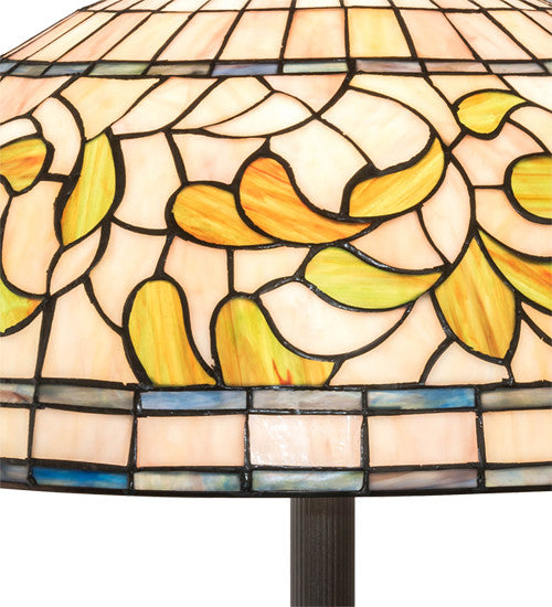 Meyda Lighting 229125 62" Wide Tiffany Turning Leaf Floor Lamp