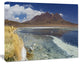 Desert Lake Laguna Canapa on Sunny Day, Modern Seashore Canvas Wall Art, 60x40