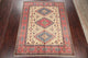 Pakistani Hand-Knotted Oriental Kazak Traditional Area Rug, Beige, 10'4"X8'0"