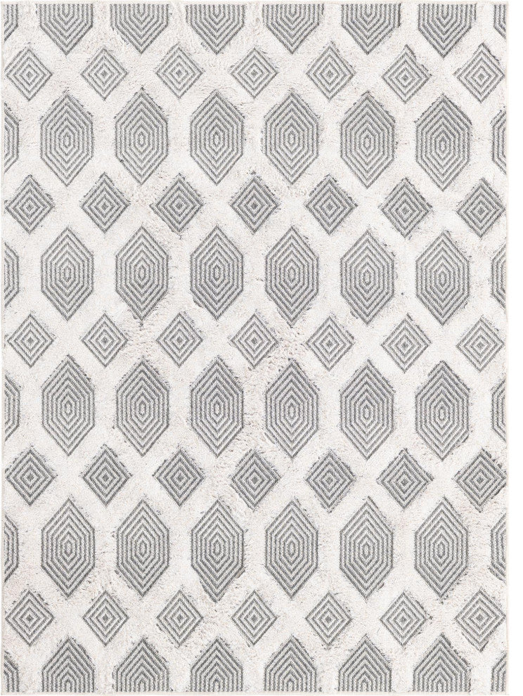 Unique Loom Sabrina Soto Casa Havana Area Rug, Anthracite Gray, 4' 5 X 6' 0 Rectangular