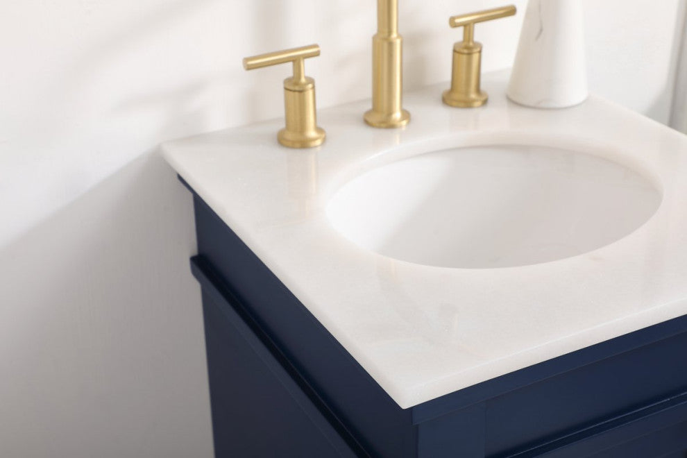 Lewis 18.5" Single Bathroom Vanity, Blue