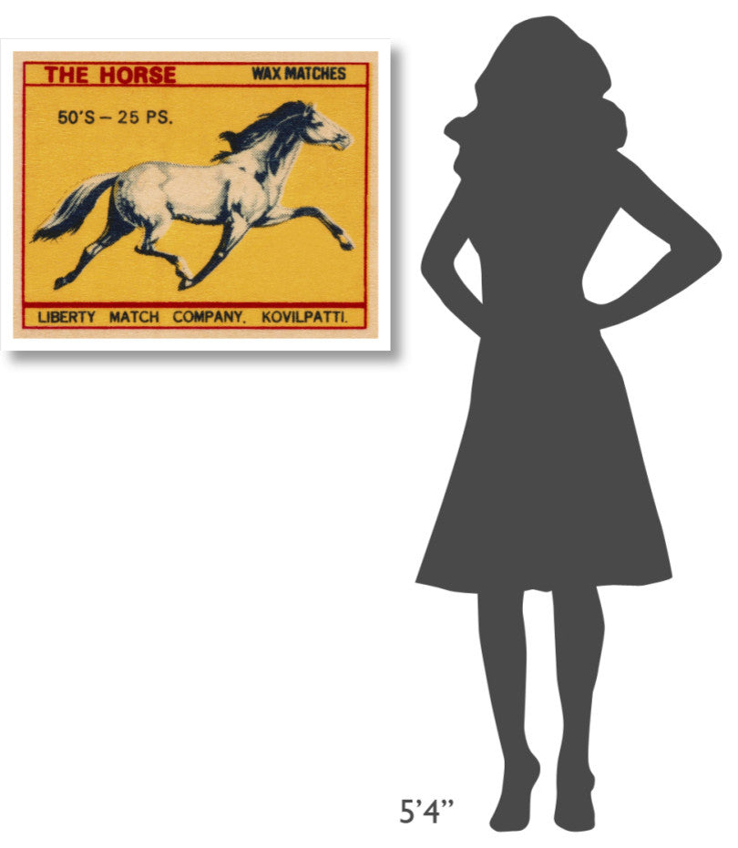 "The Horse Matches" Digital Paper Print by Phillumenart, 32"x26"
