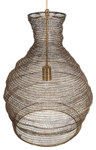 Uttermost Murmur Woven Brass 1 Light Pendant