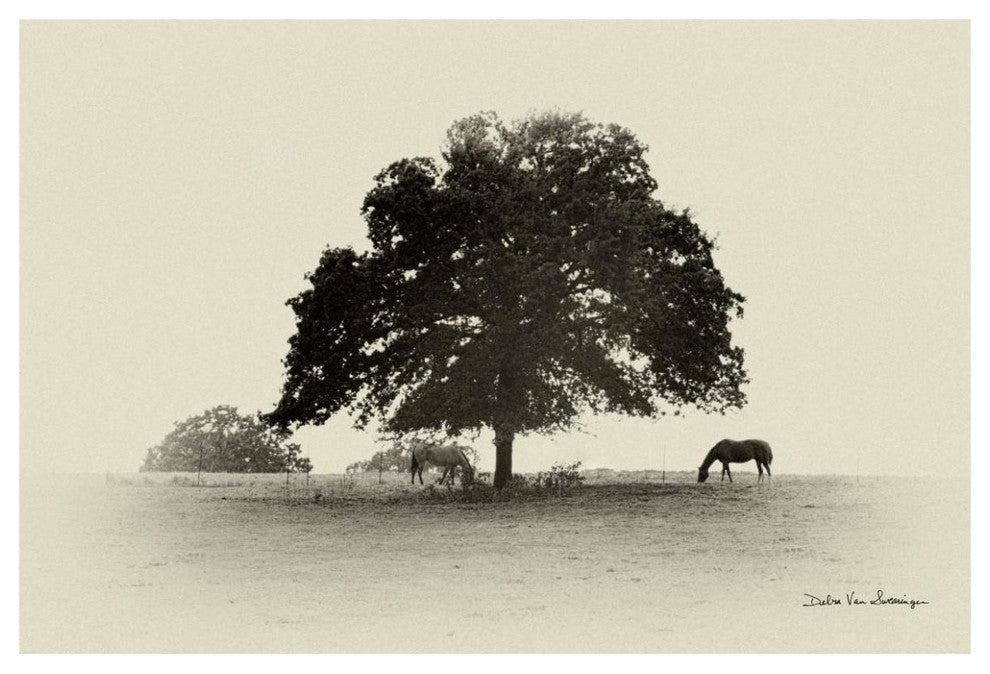 "Horses and Trees I" Digital Paper Print by Debra Van Swearingen, 62"x42"