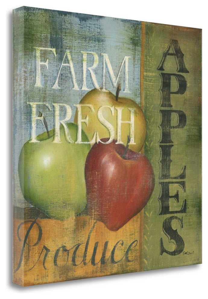 "Apples" By Kim Lewis, Giclee Print on Gallery Wrap Canvas, Ready to Hang