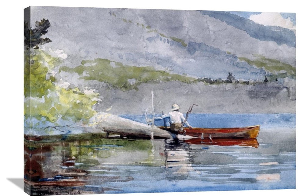 "The Red Canoe" Artwork, 36" x 25"