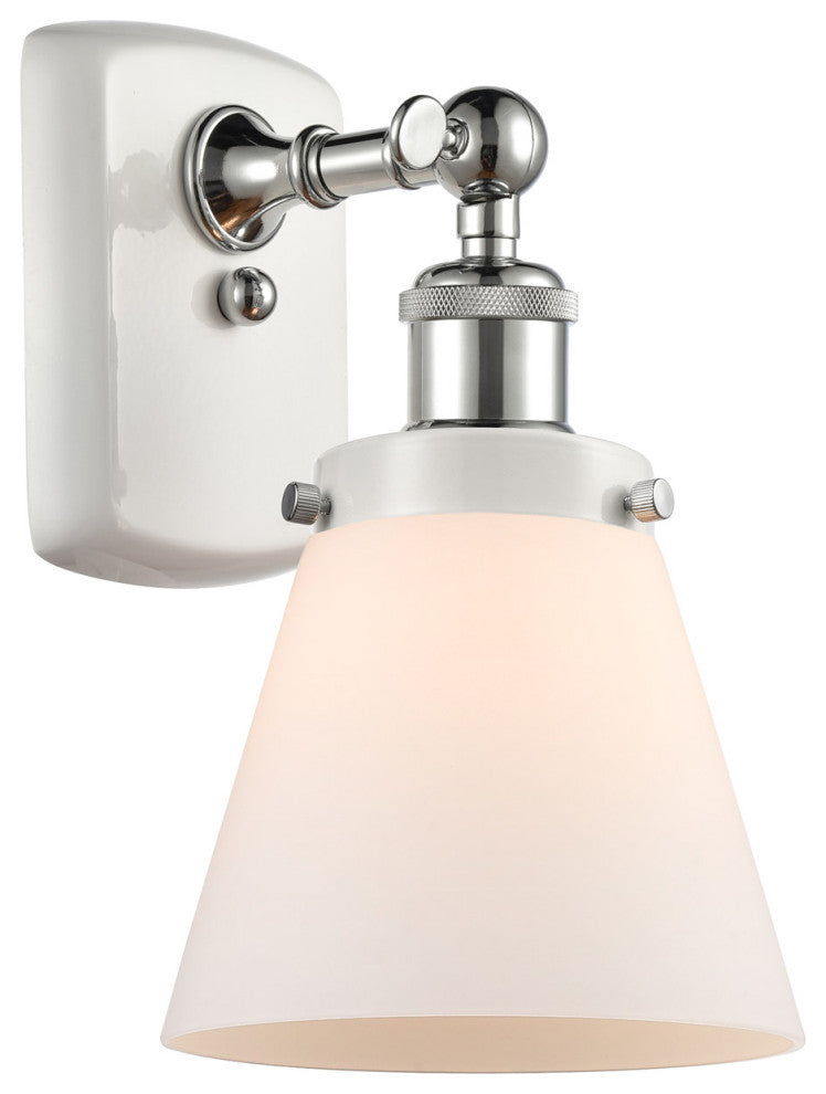 Innovations 916-1W-WPC-G61-LED 1-Light Sconce, White, Polished Chrome