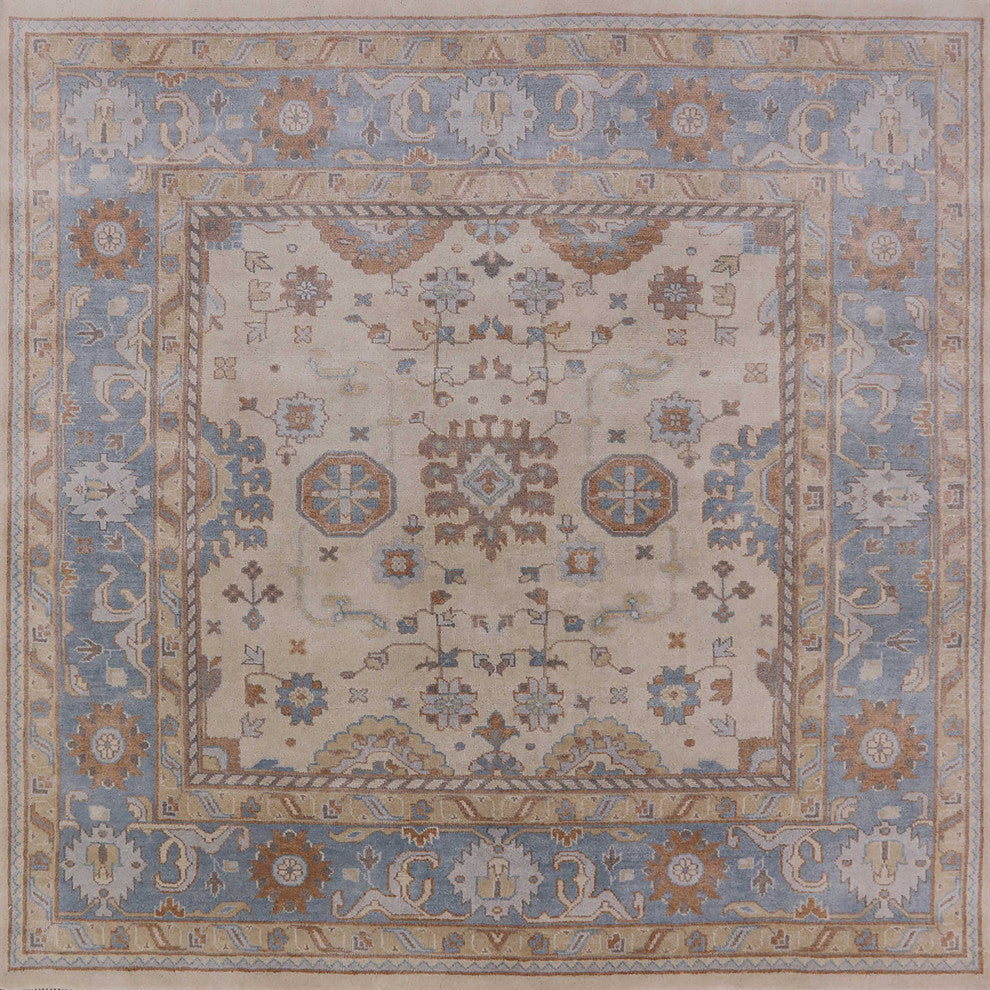 Ahgly Company Indoor Square Mid-Century Modern Area Rugs, 4' Square