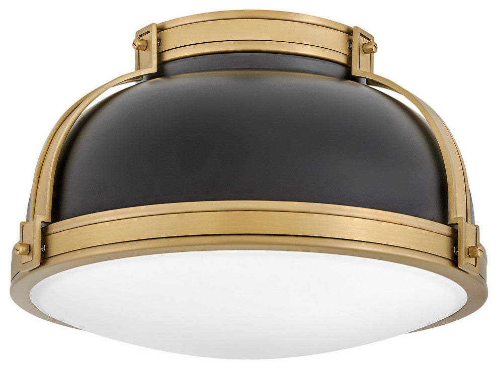 Hinkley Barton Medium Flush Mount, Black