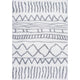 Nuloom Soft and Plush Cloudy Shag Moroccan Geometric Drawings Rug, Grey 3'3"x5'