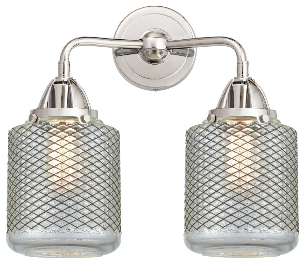 288-2W-PC-G262-LED 2 Light 14" Bath Vanity Light, Polished Chrome