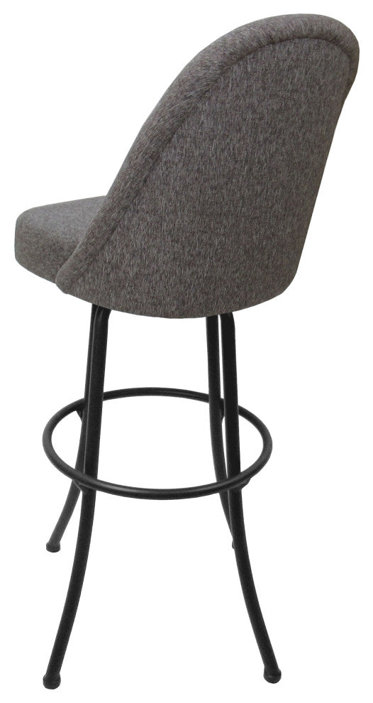 Swivel Counter 26" 30" Extra Tall 34" Metal Bar Stool M-235, Mojave Grey - Grey