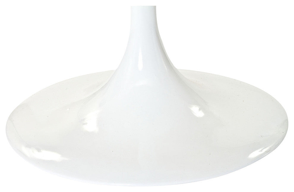 Modern Contemporary Kitchen 48" Marble Dining Table White